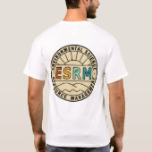 ESRM Round Retro Logo T-shirt Tシャツ (裏面)