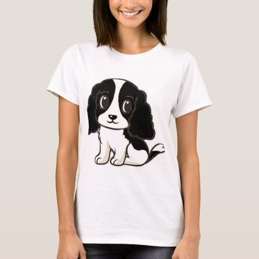 ess白黒漫画 tシャツ (正面)
