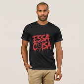 ESSA COISA" 赤いグラフィティTシャツ | Tシャツ (正面フル)