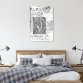 'Essais'初版のタイトルページ キャンバスプリント (インサイチュ (寝室))