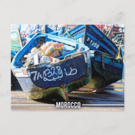 Essaouira – アラビア語ボート,モロッコ ポストカード