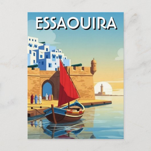 Essaouira Morocco Travel ポストカード (正面)