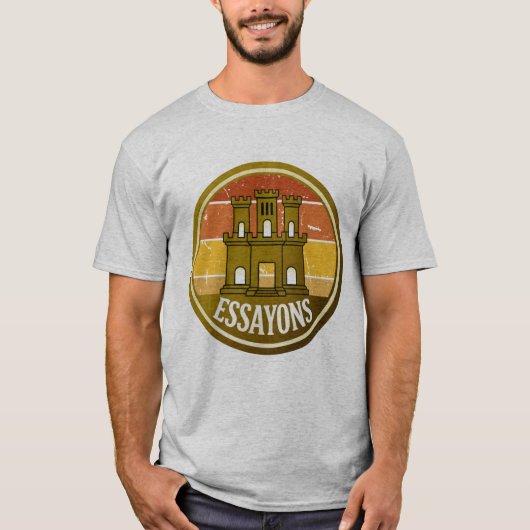 Essayons Engineer Castle Retro T‑Shirt Tシャツ (正面)
