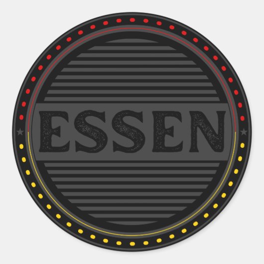 Essen City Pride Emblem – German Identity ラウンドシール (正面)