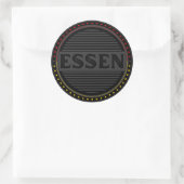 Essen City Pride Emblem – German Identity ラウンドシール (バッグ)