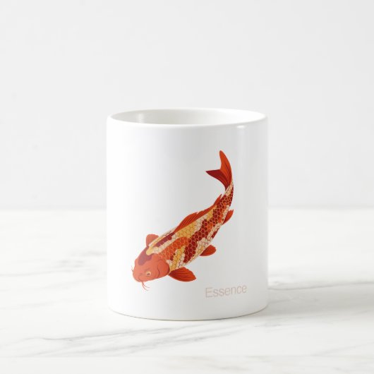 Essence – Koi Symbol of Growth and Inner Strength コーヒーマグカップ (中央)