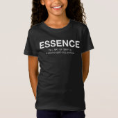 ESSENCE  Minimalist Typography Tシャツ (正面)