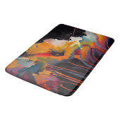 Essence Of The Garden – Abstract Floral Expression バスマット (アングル)