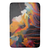 Essence Of The Garden – Abstract Floral Expression バスマット (正面縦)