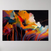 Essence Of The Garden – Abstract Floral Expression ポスター (正面)