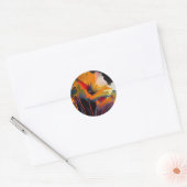 Essence Of The Garden – Abstract Floral Expression ラウンドシール (封筒)