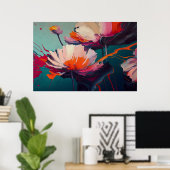 Essence Of The Garden III – Luminous Floral Motion ポスター (ホームオフィス)