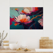 Essence Of The Garden III – Luminous Floral Motion ポスター (キッチン)