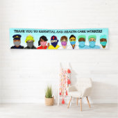 Essential and Health Workersに感謝気に 横断幕 (インサイチュ)
