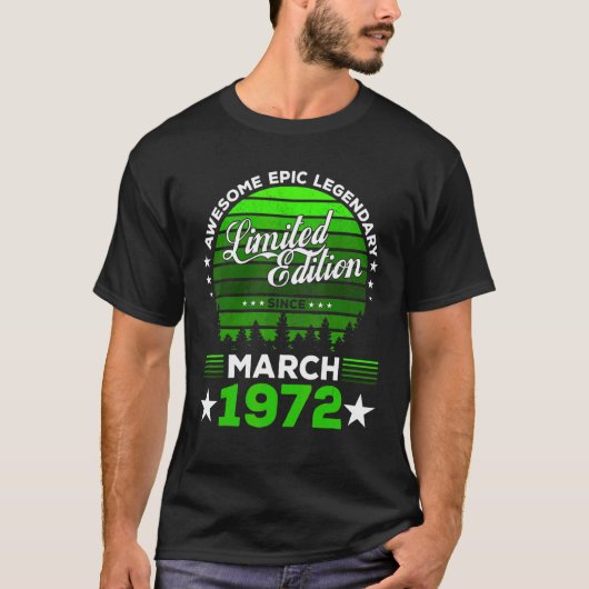 Essential Awesome Epic Legendary Since1972 Tシャツ (正面)
