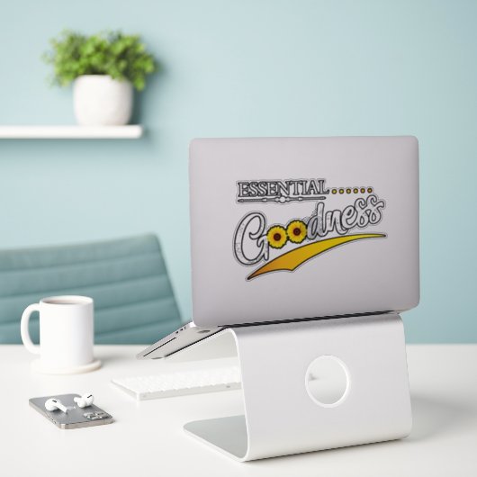 Essential goodness Vinylステッカー シール (デスク上のノートパソコン)