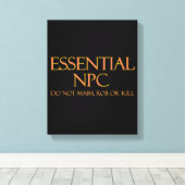 Essential NPCがRPGを奪ったり殺したりしなおもしろいい キャンバスプリント (インサイチュ (ウッドフロア))