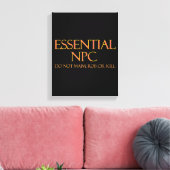 Essential NPCがRPGを奪ったり殺したりしなおもしろいい キャンバスプリント (インサイチュ (リビング))