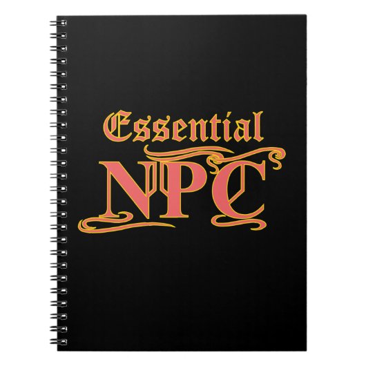 Essential NPCがRPGを奪ったり殺したりしなおもしろいい ノートブック (正面)