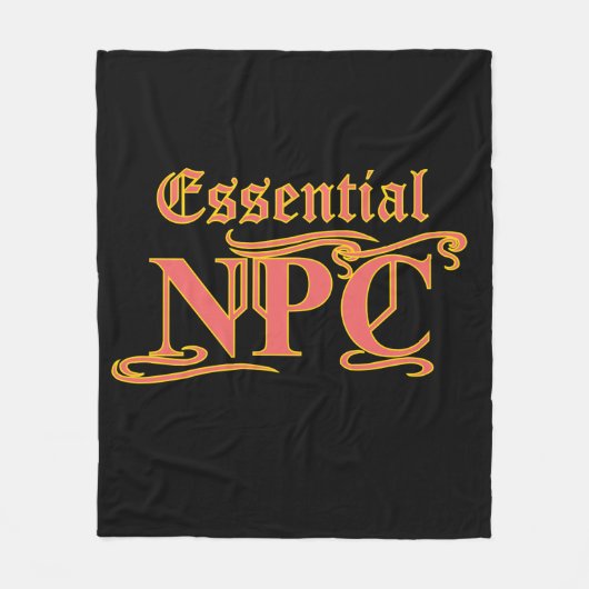 Essential NPCがRPGを奪ったり殺したりしなおもしろいい フリースブランケット (正面)