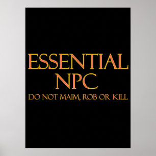 Essential NPCがRPGを奪ったり殺したりしなおもしろいい ポスター