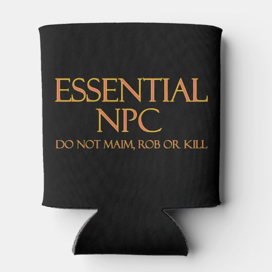 Essential NPCがRPGを奪ったり殺したりしなおもしろいい 缶クーラー (裏面)