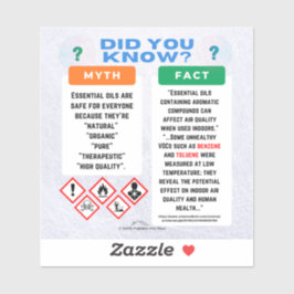 Essential Oils Myth/Fact シール