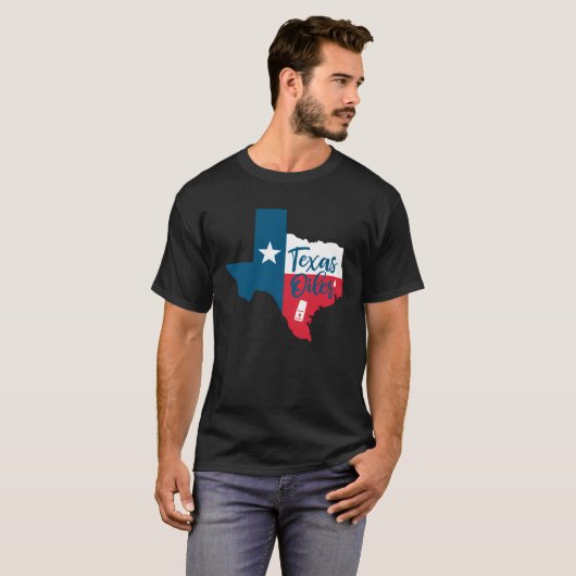 Essential Oils Texas Flag Oiler Quote Saying Tシャツ (正面フル)