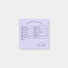 Essential SpEd Tool:宿泊施設チェックリスト ポストイット