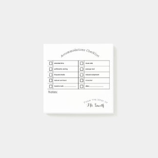 Essential SpEd Tool：宿泊施設チェックリスト ポストイット