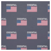 Essential Worker USA American Flag Covid 19 ファブリック (見本)