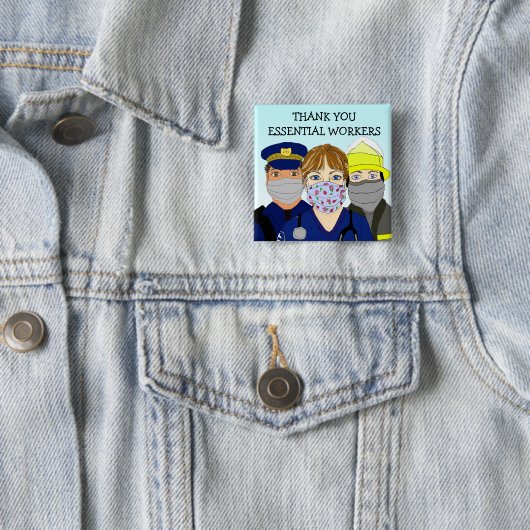 Essential Workersに感謝 缶バッジ (インサイチュ)