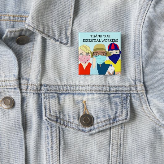 Essential Workersに感謝 缶バッジ (インサイチュ)