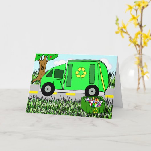 Essential Workers Recyclingに感謝 カード (黄色い花)