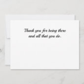 Essential Workers Universal Thank You サンキューカード (裏面)