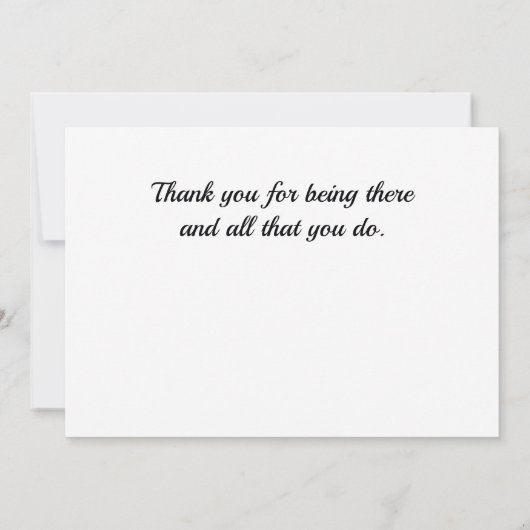 Essential Workers Universal Thank You サンキューカード (裏面)