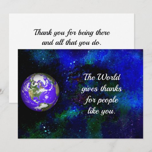 Essential Workers Universal Thank You サンキューカード (正面/裏面)