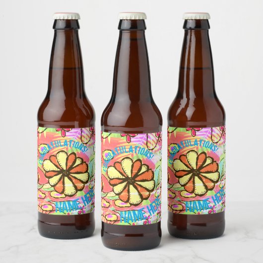 Essentialsのパーソナ祝ライズ ビールラベル (ボトル)