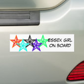 Essexの女の子船上に バンパーステッカー (車上)