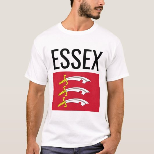 Essex //英国の郡フラグ tシャツ (正面)