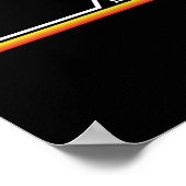 Esskay Designs ブラックスノーシュー ポスター (角)