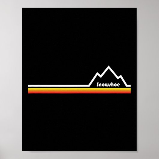 Esskay Designs ブラックスノーシュー ポスター (正面)