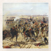 Esslingの戦い、1809年5月 ガラスコースター (正面)