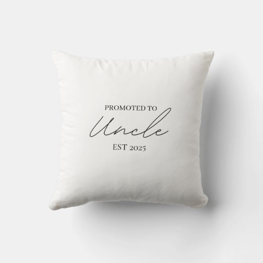 ESTおじさんに昇格 | 新しいおじさんギフト クッション (裏面)