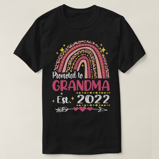 ESTおばあちゃんに昇格 Tシャツ (デザイン正面)