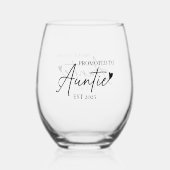 ESTギフトに昇格 ステムなしワイングラス (正面)