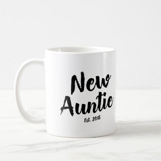 Est新しい伯母さん。 2018年の未来のGift叔母さんのコーヒー・マグ コーヒーマグカップ (左)