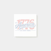 Est 1776 アメリカ生誕250年 独立記念日 ポストイット (正面)