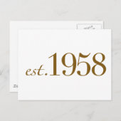 Est 1958 ポストカード (正面/裏面)