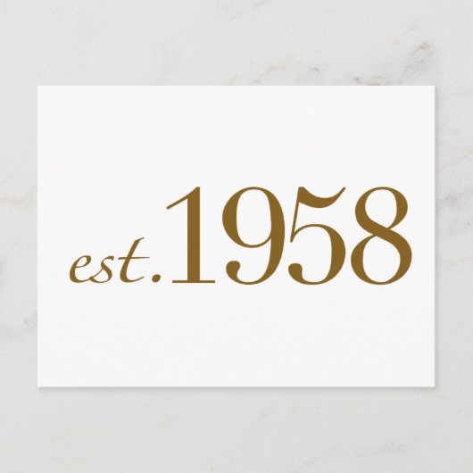 Est 1958 ポストカード (正面)